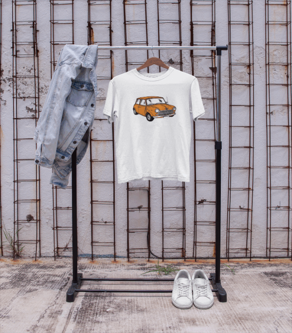 Malibu Yellow  Cooper Car T-shirt